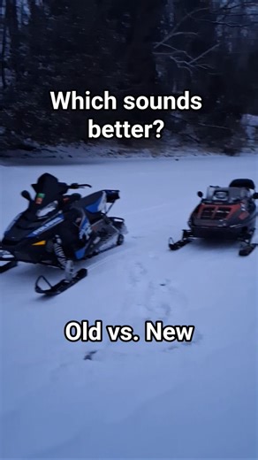 Old vs. New Polaris #snomobile #icefishing #Plolaris