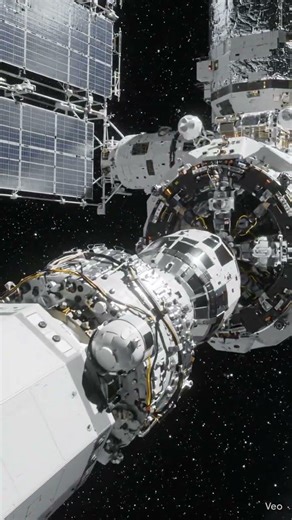 Docking at the International Space Station | AI Generated Space Simulation #nasa #universe #planet