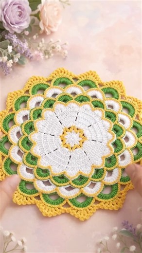 How to Crochet a Beautiful Floral Doily