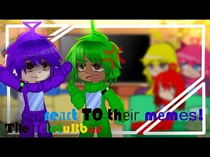 The Teletubbies react to their memes!|| Pt:1/5 || 🥀Tele/slendytubbies🥀|| ⚠️Warning AU⚠️||