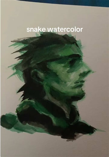 Watercolor Art of Solid Snake: Exploring Metal Gear Solid