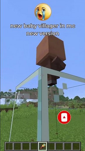 NEW baby villager in minecraft 😭🤏
