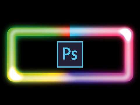 Neon Glass Frame Effect in Photoshop 🔥 | Glowing Border Design Tutorial | Easy Photoshop Effect
