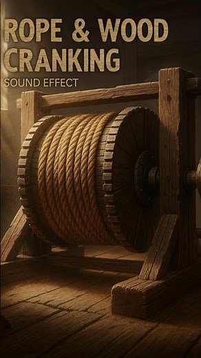 Rope & Wood Cranking Sound Effect