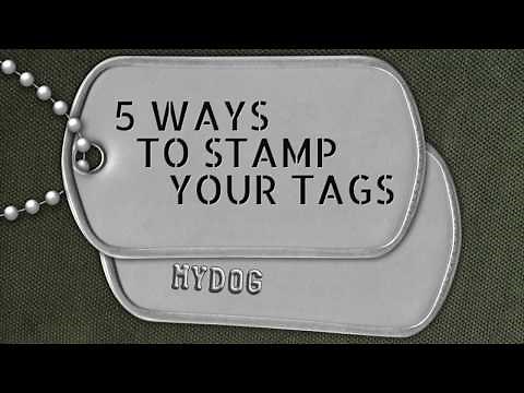 5 Ways to Stamp your Dog Tags