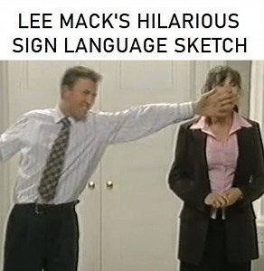 A young Lee Mack in a hilarious sign language sketch. He must have taught that bloke at Mandela's funeral.... | British Comedy Classics