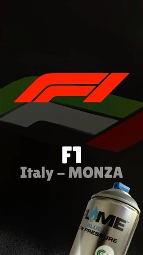 F1 Logo 🇮🇹 in the Colors of the Italian Flag – Spray Art for Monza GP