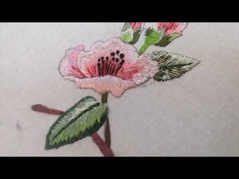 Beautiful Chinese Flower hand embroidery