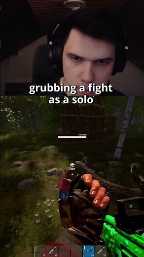 SOLO GRUBBIN A FOREST FIGHT #rust