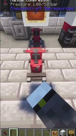 PNEUMATICCRAFTを使ったMinecraftでの手動コンプレッサーの仕組み
