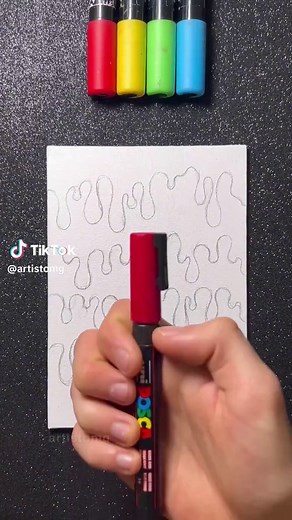 Artistic Drip Techniques with Posca Markers