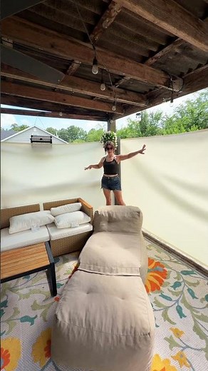 Transform Your Patio with a Stylish Retractable Privacy Screen! #OutdoorLiving #HomeImprovement