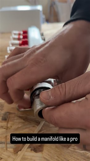 Screed Papi on Instagram: "How to build a manifold for Ufh. #howto #howtoperfect #diy #doityourself #papi #ufh #underfloorheating #reel"