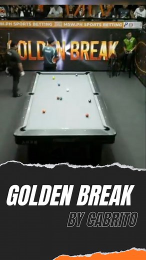 GOLDEN BREAK 🌟 Mavericks rookie Cabrito locks in a golden break! Easy rack for Manila, ang smooth ng tira na ‘yon. ✨ #SBA #Season2 #BalikBakbakan #BilliardsPH #ManilaMavericks #NegrosPillars | Sharks Billiards Association
