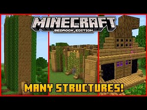 Many Structures Add-On for Minecraft! | Minecraft Bedrock (1.19 - 1.20)