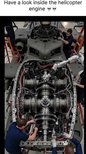 What’s Inside a Helicopter Engine? 🔥 #facts #shorts
