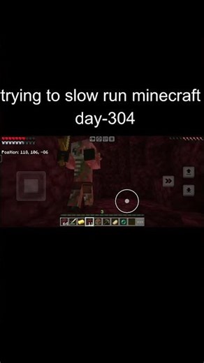 trying to slow run minecraft | day-304