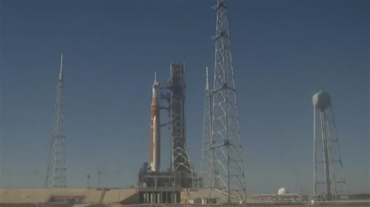 NASA hit by fuel leaks during a practice countdown of the moon rocket that will fly with astronauts