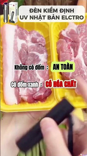 Dùng kiểm tra thịt cá, trứng và rau