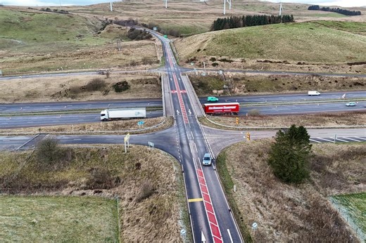 Motorway shut after overturned lorry catches fire