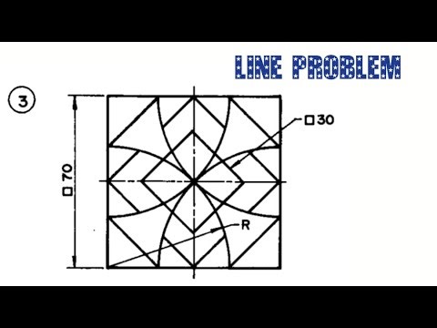 Line Problem 3 || Geometrical construction || Engineering drawing