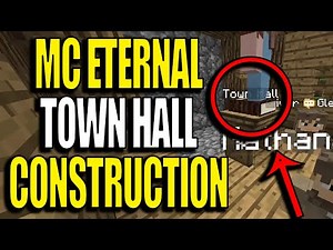 Minecraft MC Eternal Modpack Ep17 - Minecolonies Town Hall Construction