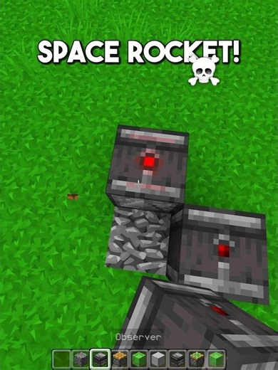 Minecraft Space Rocket 💀 (Montagem Hikari) #shorts #minecraft