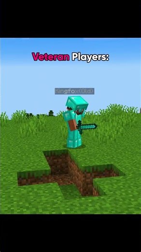Minecraft New Players vs Old Players… 💀 #minecraft #shorts