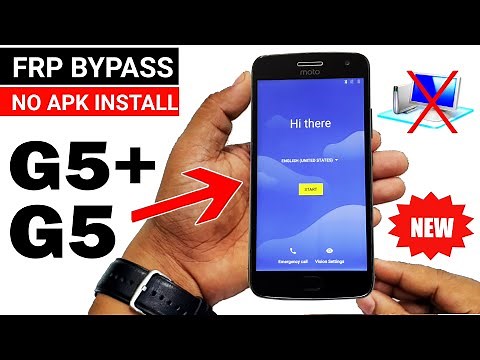 GOOGLE/FRP BYPASS Moto G5/G5 Plus || Very Easy Method (Without PC)🔥🔥🔥