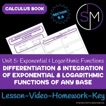 Exponential and Logarithmic Functions of Any Base | Calculus Notes & Video