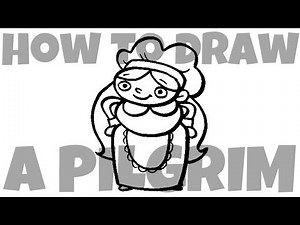 How to Draw a Pilgrim (girl)