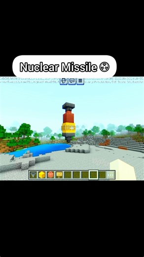 Missile in Minecraft☢️#minecraft #minecraftshorts #gaming #gamingvideos