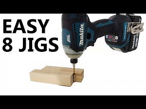 How to make a simple jig to improve DIY quality 8 types (perpendicular drilling, etc.)