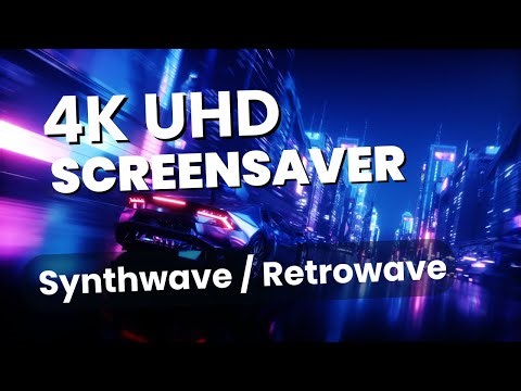 Neon Velocity — 3 Hour 4K Synthwave Screensaver | Retro Futuristic City Lights & Chill Out Music NCS