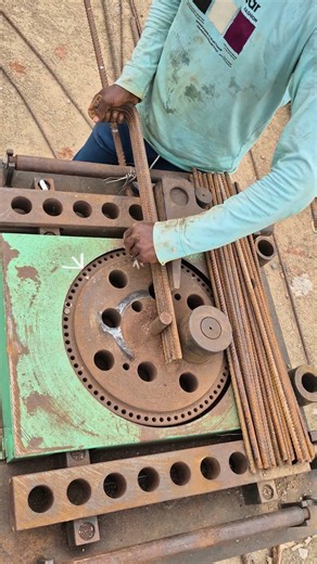 Steel bending machine working process#automobile #technology #railway