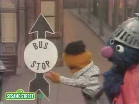 Sesame Street: Super Grover Taking A Bus