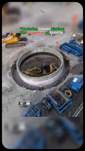 civil engineering knowledge | Caisson or Well Sinking: A Key Foundation Technique Caisson or well sinking is a vital construction method for creating deep and stable... | Instagram