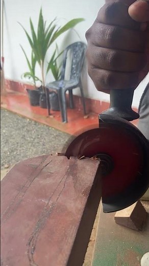 Angle Grinder Cutting Wood Log 🔥 | Powerful Grinder Action