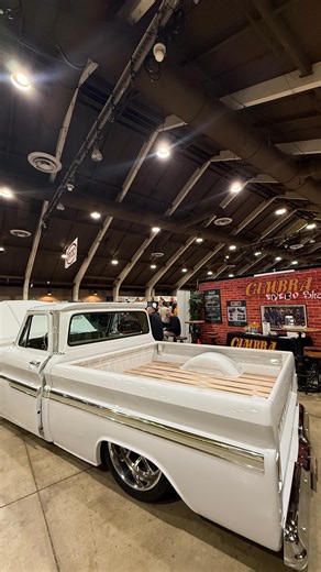 Ian’s clean C-10 has officially made it to the @grandnationalroadstershow 🏁 Come on over to see the latest build out of the shop. #c10 #trucks #c10trucks #custompaint #cambraspeedshop | Cambra Speed Shop