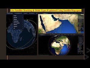 Live Satellite Tracking & Orbit Types Explained Using SatelliteMap space
