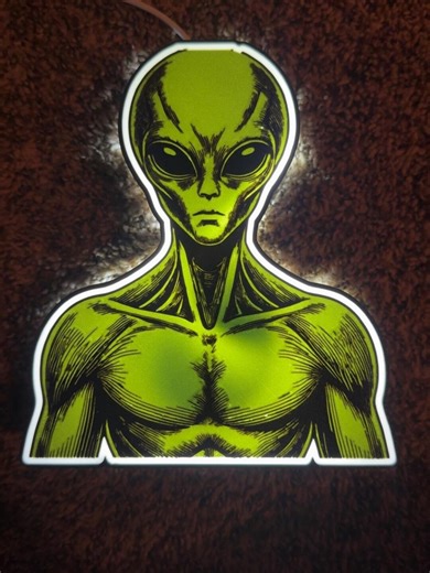 Alien LED Light Wall Decor Home Decor Lamp - Etsy