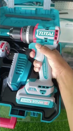 🔧 Taladro Percutor 66 Nm + Llave de Impacto 400 Nm TOTAL TCKLI20275 ⚡#totaltools #taladro