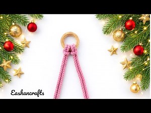 So Cute 😍 | Easy Macrame Christmas Tree Ornament | DIY Makramee Weihnachtsbaum