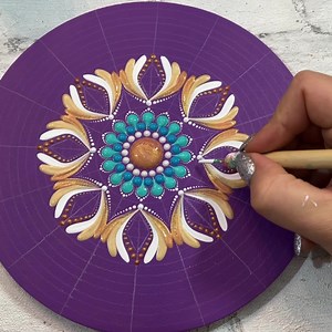 174K views · 3K reactions | Mandala auf Holz mit Mosaik Spiegeln und vielen Details 睊殺 #painting #mandala #dotart #artprocess #acrylic #acrylicpainting #decor #colorful #dotpainting #mandalaartist #satisfyingart #artwork #satisfying #diyhomedecor #createart #woodpainting #artvideo #sacredgeometry #diyproject #dotmandala #meditation #acrylicart #mirrorart #germanartist #creativeart #acrylmalerei #art #artist #paintings | Art of Points | Facebook