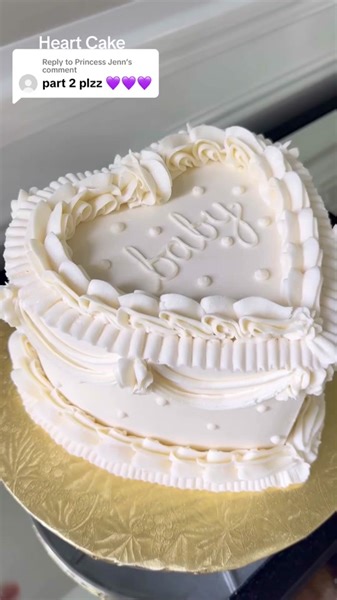 Heart Cake Decorating with Piping Tips