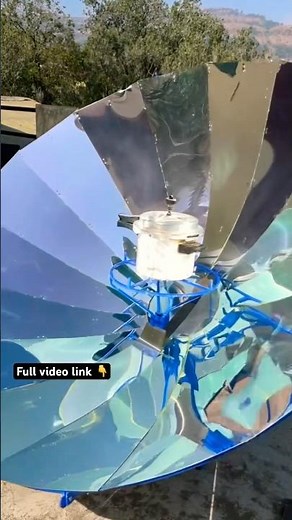 Parabolic Solar Cooker - FREE COOKING FROM SUN