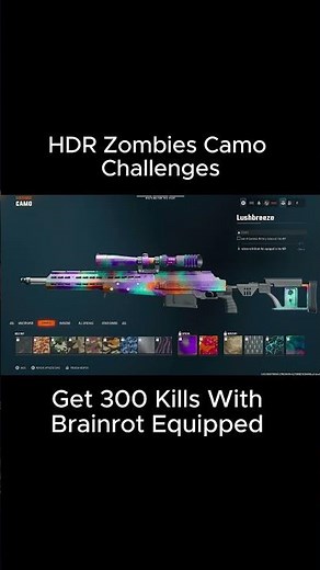 HDR Zombies Camo Challenges #blackops6 #callofduty