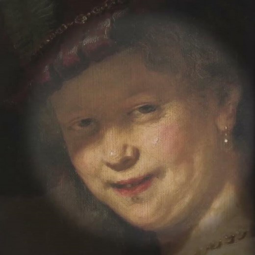 【1分deフェルメール展⑮】レンブラント・ファン・レイン《若きサスキアの肖像》（1633年 ドレスデン国立古典絵画館）