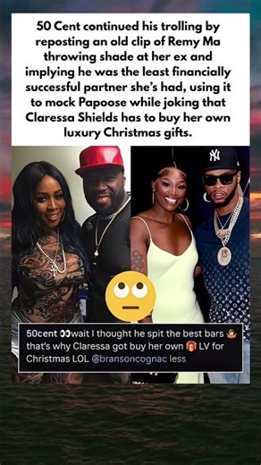 50 Cent ROASTS Papoose With Old Remy Ma Clip ‘She Had to Buy Her OWN LV!’
