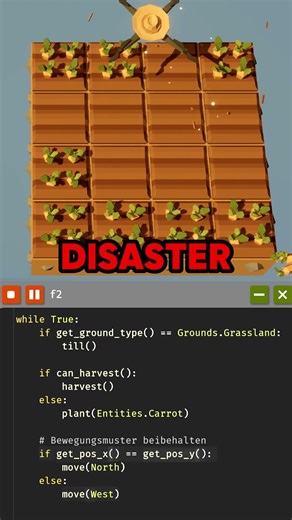 This farming game teaches you how to CODE in PYTHON!